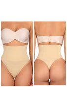 Load image into Gallery viewer, 4 Steel Bones High Waist Shapewear Thong Tummy Control
