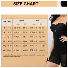 Load image into Gallery viewer, Black Detachable Straps Full Body Shaper Zipper Body Shapewear