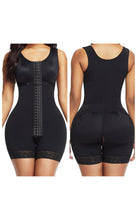 Load image into Gallery viewer, Happiness.Shapes Front Hooks Full Bodysuit Lace Trim Flatten Tummy
